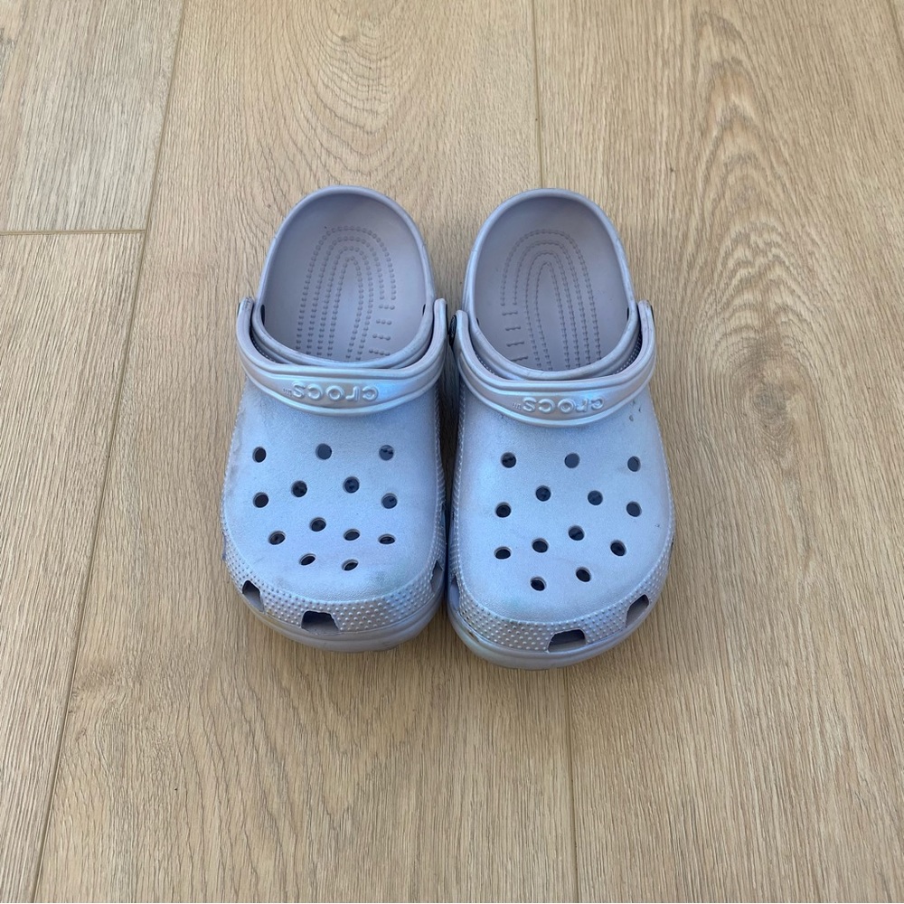 Crocs Purple Iridescent Clogs